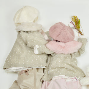 Chaqueta jaspeada en TIERRAS.
